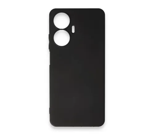 Realme C55 Kılıf First Silikon - Siyah