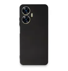 Realme C55 Kılıf First Silikon - Siyah