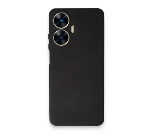 Realme C55 Kılıf First Silikon - Siyah