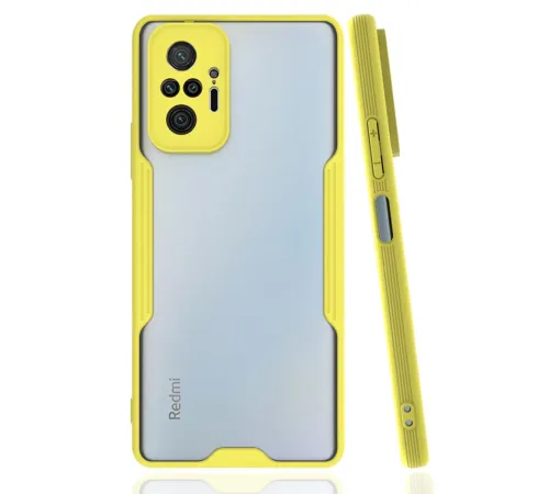 Xiaomi Redmi Note 10 Pro Kılıf Platin Silikon - Sarı