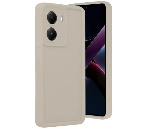 Poco X7 Pro Viera Silikon - Krem