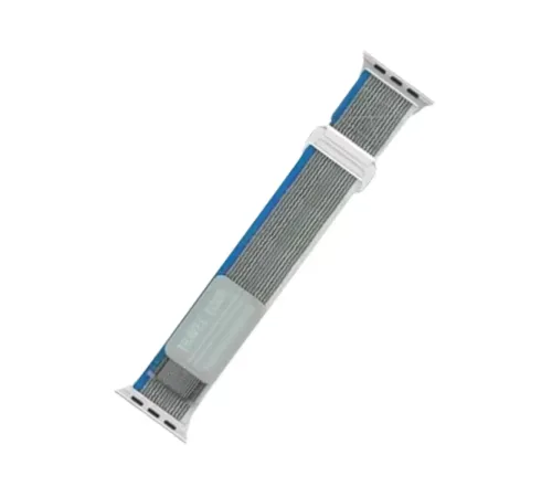 Apple Watch 42mm Alice Kumaş Kordon - Mavi-Gri
