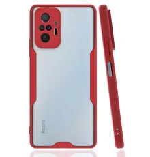 Xiaomi Redmi Note 10 Pro Kılıf Platin Silikon - Kırmızı