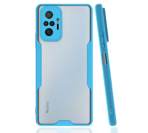 Xiaomi Redmi Note 10 Pro Kılıf Platin Silikon - Mavi