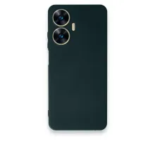Realme C55 Kılıf First Silikon - Koyu Yeşil