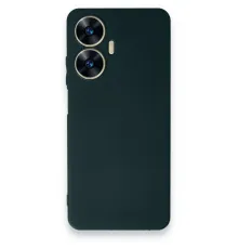 Realme C55 Kılıf First Silikon - Koyu Yeşil