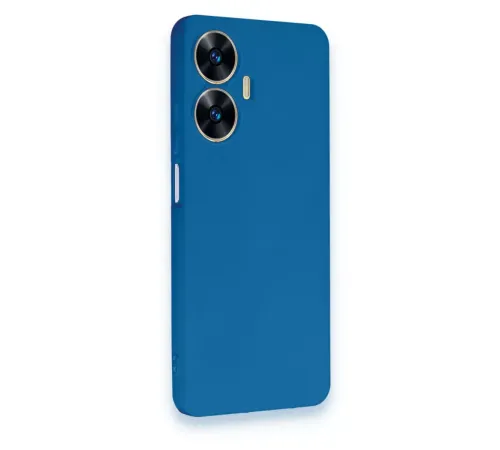Realme C55 Kılıf First Silikon - Mavi