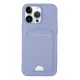 Apple iPhone 14 Pro Kılıf Kelvin Kartvizitli Silikon - Lila