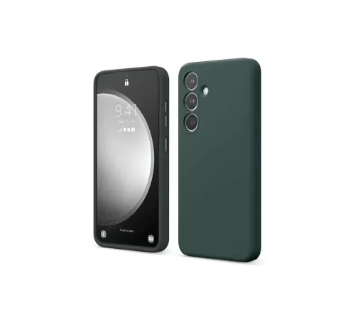 Samsung Galaxy A14 4G Kılıf First Silikon - Koyu Yeşil