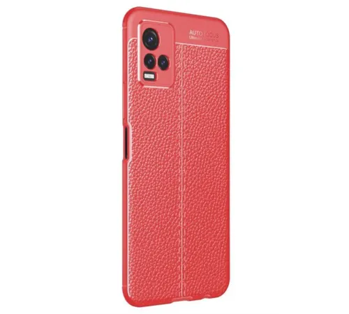 Vivo Y21S Kılıf Auto Focus Kapak - Kırmızı