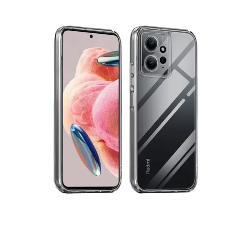 Xiaomi Redmi Note 12 4G Kılıf Lüx Şeffaf Silikon