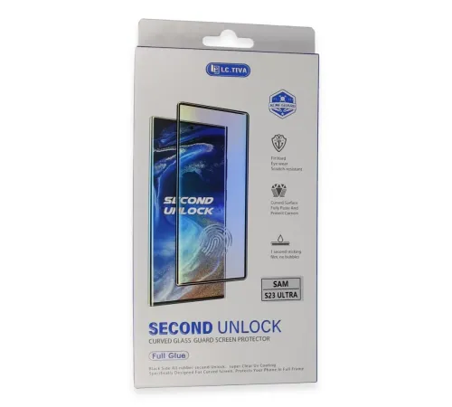 Samsung Galaxy S23 Ultra Durable Full Glue Curved Cam