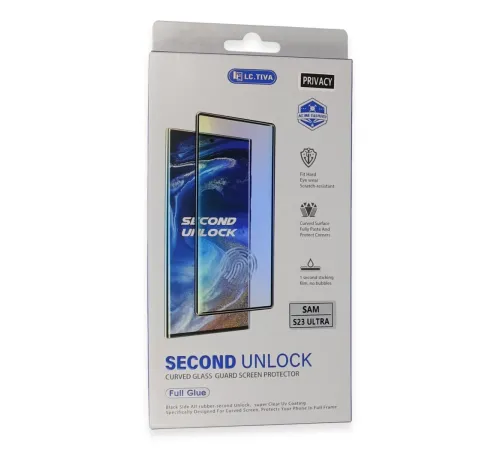 Samsung Galaxy S23 Ultra Durable Full Glue Curved Hayalet Cam