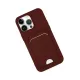 Apple iPhone 14 Pro Kılıf Kelvin Kartvizitli Silikon - Bordo