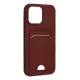 Apple iPhone 14 Pro Kılıf Kelvin Kartvizitli Silikon - Bordo