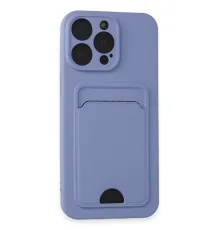 Apple iPhone 14 Pro Max Kılıf Kelvin Kartvizitli Silikon - Lila