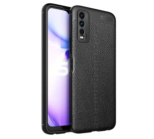 Vivo Y11S Kılıf Auto Focus Kapak - Siyah