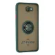 Samsung Galaxy J7 Prime Kılıf Montreal Yüzüklü Silikon Kapak - Yeşil