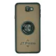Samsung Galaxy J7 Prime Kılıf Montreal Yüzüklü Silikon Kapak - Yeşil