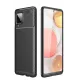 Samsung Galaxy A22 Kılıf Auto Focus Karbon Kapak - Siyah