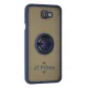 Samsung Galaxy J7 Prime Kılıf Montreal Yüzüklü Silikon Kapak - Lacivert