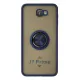 Samsung Galaxy J7 Prime Kılıf Montreal Yüzüklü Silikon Kapak - Lacivert