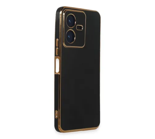 Vivo Y22 2022 Kılıf Volet Silikon - Siyah
