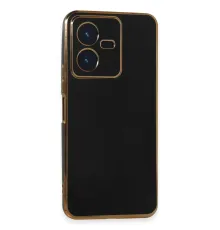 Vivo Y22 2022 Kılıf Volet Silikon - Siyah