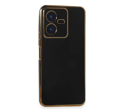 Vivo Y22 2022 Kılıf Volet Silikon - Siyah