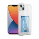 Apple iPhone 14 Plus Kılıf Kart Şeffaf Silikon - Şeffaf