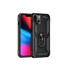 Apple iPhone 14 Kılıf Sofya Yüzüklü Silikon Kapak - Siyah