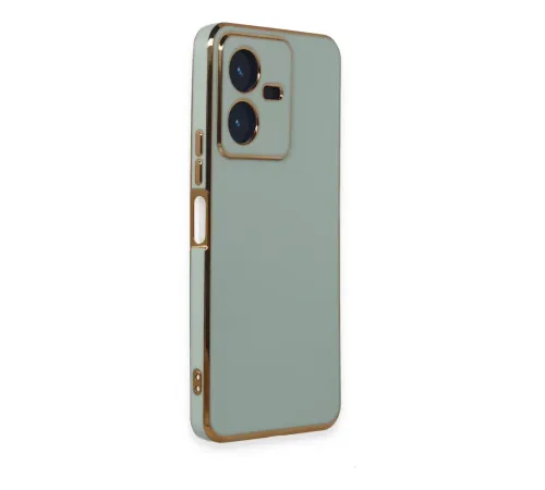 Vivo Y22 2022 Kılıf Volet Silikon - Açık Yeşil