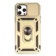 Apple iPhone 12 Pro Max Kılıf Pars Lens Yüzüklü Silikon - Gold
