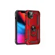 Apple iPhone 14 Plus Kılıf Sofya Yüzüklü Silikon Kapak - Kırmızı