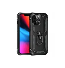 Apple iPhone 14 Pro Kılıf Sofya Yüzüklü Silikon Kapak - Siyah