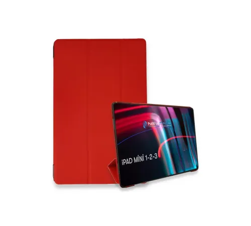 Apple iPad Mini 3 Kılıf Tablet Smart Kılıf - Kırmızı