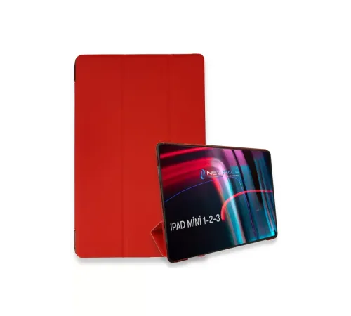 Apple iPad Mini 3 Kılıf Tablet Smart Kılıf - Kırmızı