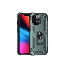 Apple iPhone 14 Pro Kılıf Sofya Yüzüklü Silikon Kapak - Yeşil