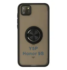 Huawei Y5P Kılıf Montreal Yüzüklü Silikon Kapak - Siyah