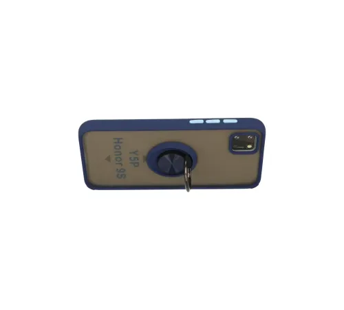 Huawei Y5P Kılıf Montreal Yüzüklü Silikon Kapak - Lacivert