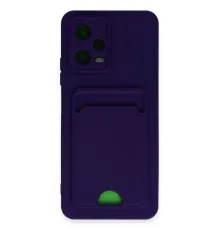Xiaomi Poco X5 5G Kılıf Kelvin Kartvizitli Silikon - Derin Mor