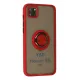 Huawei Y5P Kılıf Montreal Yüzüklü Silikon Kapak - Kırmızı