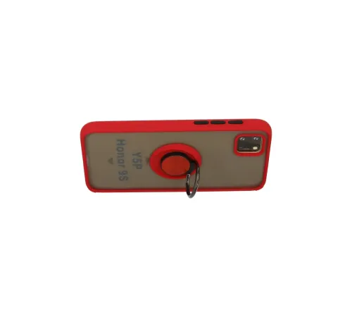Huawei Y5P Kılıf Montreal Yüzüklü Silikon Kapak - Kırmızı