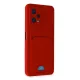 Xiaomi Poco X5 5G Kılıf Kelvin Kartvizitli Silikon - Kırmızı