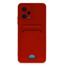 Xiaomi Poco X5 5G Kılıf Kelvin Kartvizitli Silikon - Kırmızı