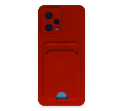 Xiaomi Poco X5 5G Kılıf Kelvin Kartvizitli Silikon - Kırmızı