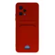 Xiaomi Poco X5 5G Kılıf Kelvin Kartvizitli Silikon - Kırmızı