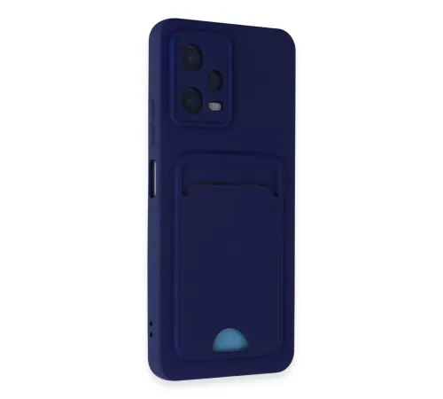 Xiaomi Poco X5 5G Kılıf Kelvin Kartvizitli Silikon - Lacivert