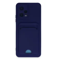 Xiaomi Poco X5 5G Kılıf Kelvin Kartvizitli Silikon - Lacivert