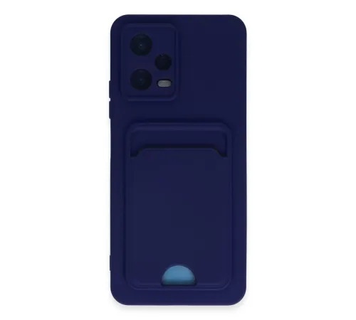 Xiaomi Poco X5 5G Kılıf Kelvin Kartvizitli Silikon - Lacivert